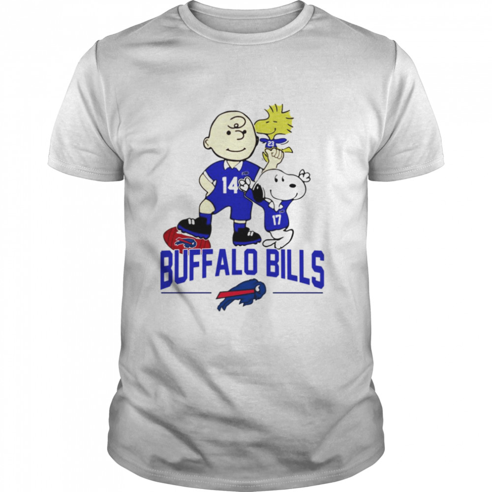 Snoopy and Charlie Brown Buffalo Bills shirt Classic Men's