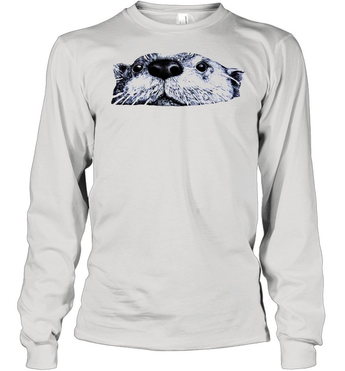 Baby Otter Face T-shirt Long Sleeved T-shirt