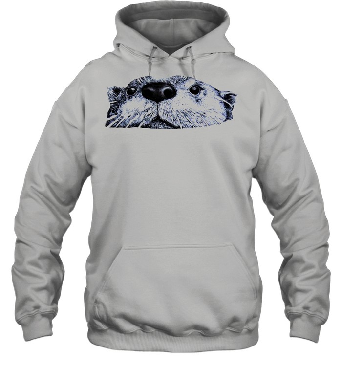 Baby Otter Face T-shirt Unisex Hoodie