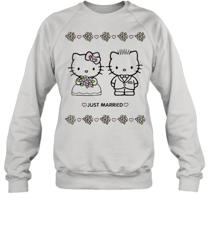 Hello Kitty And Dear Daniel Just Married  Unisex Sweatshirt