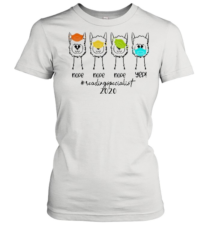 How To Wear Mask Like Llama Reading Specialist 2021  Classic Women'S T-Shirt