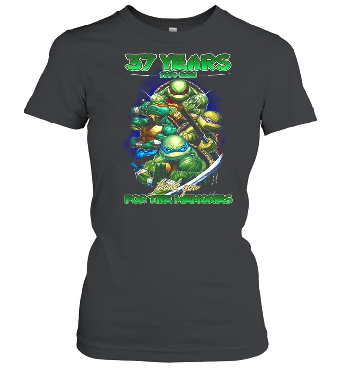 Ninja Turtles 37 Years 1984 2021 Thank You For The Memories T-Shirt Classic Women'S T-Shirt