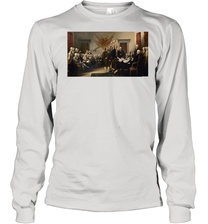 Signing Declaration Of Independence Signing T-shirt Long Sleeved T-shirt