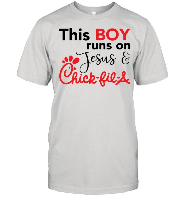 This boy runs on Jesus chick fil a shirt Classic Men's T-shirt
