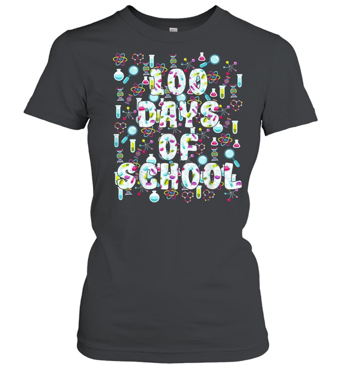 100 Days Of School Science Teacher Student Future T-shirt Classic Women's T-shirt