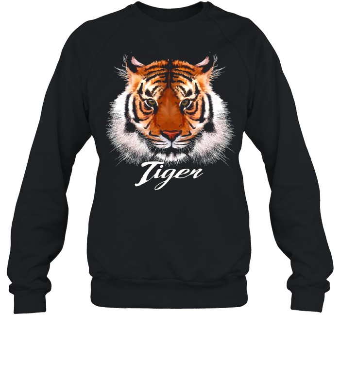 Adorable Tiger Face T-Shirt Unisex Sweatshirt