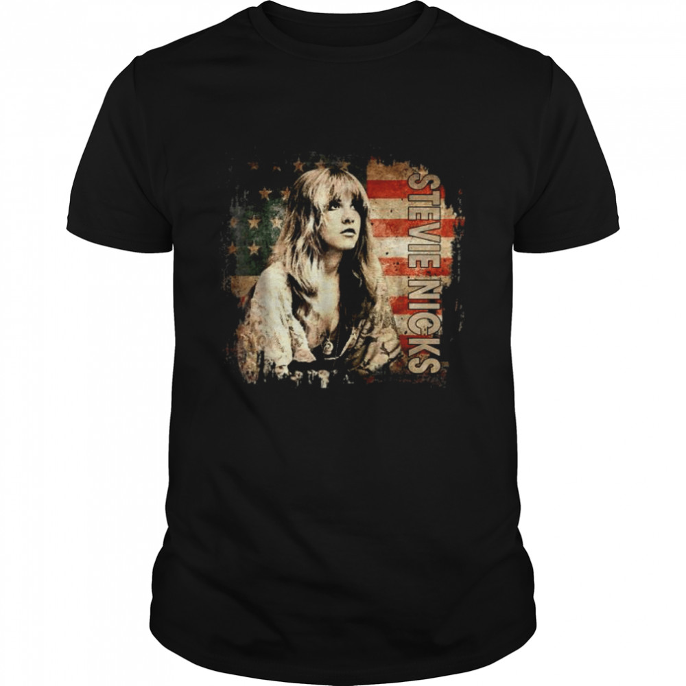 American Flag Vintage Stevie Signature  Classic Men's T-shirt