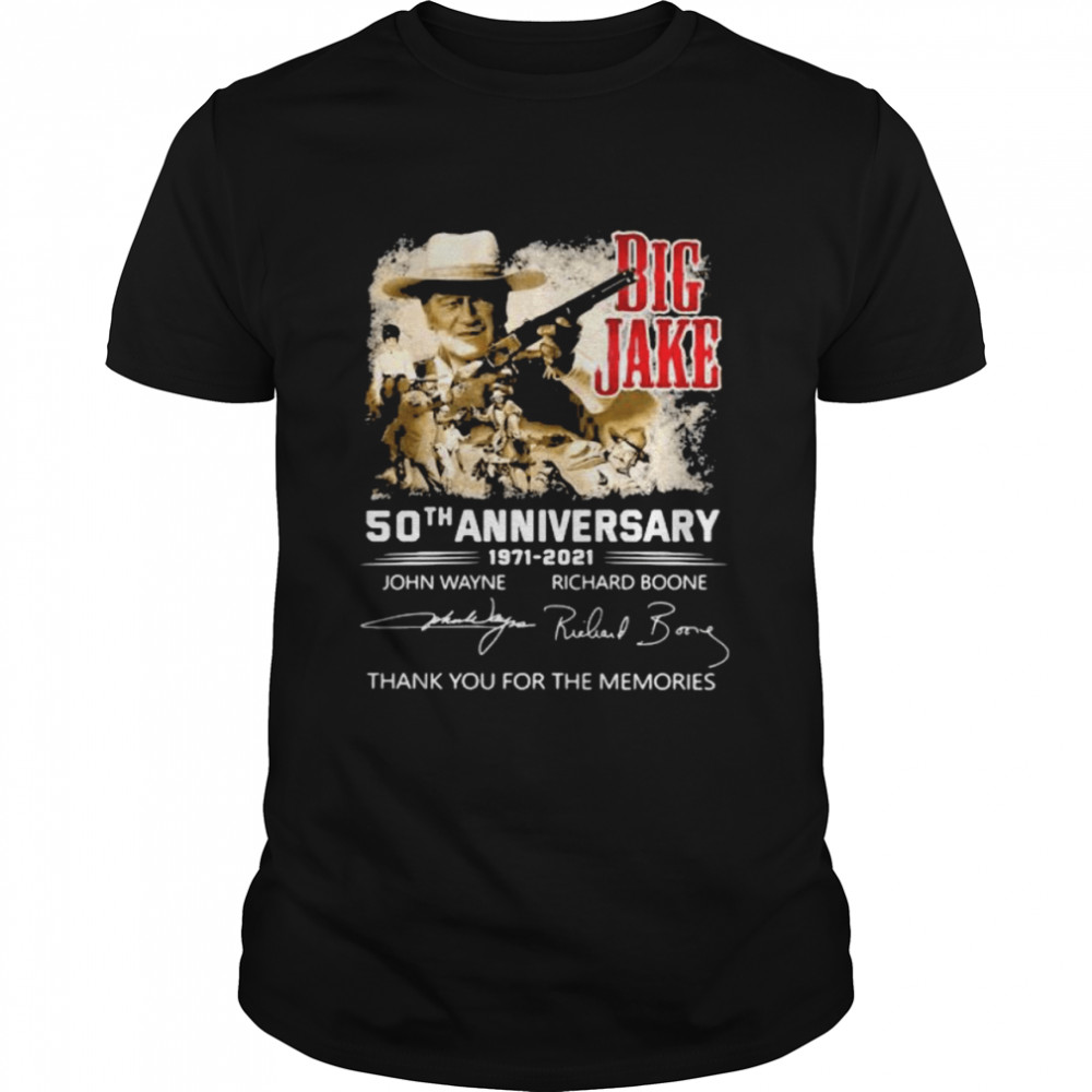 Big Jake 50th Anniversary 1971 2021 Thank You For The Memories Signature  Classic Men's T-shirt