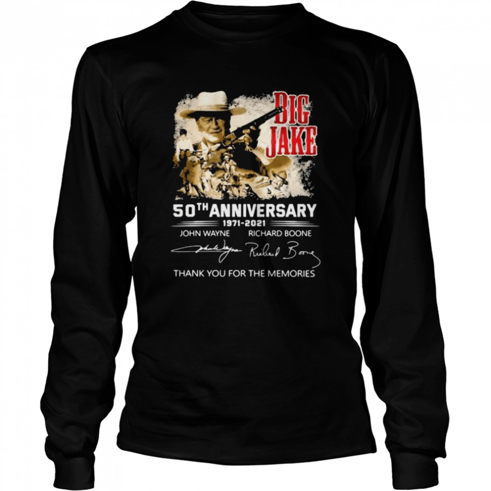 Big Jake 50th Anniversary 1971 2021 Thank You For The Memories Signature  Long Sleeved T-shirt