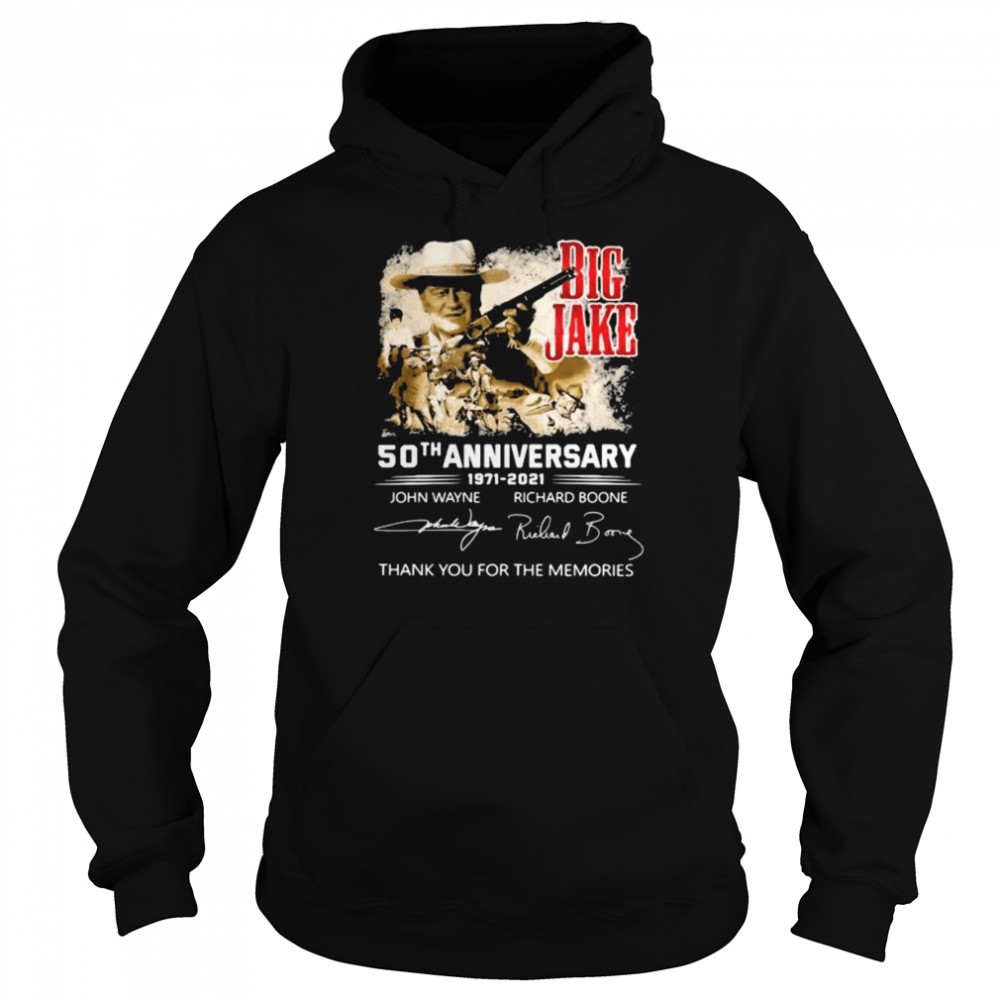 Big Jake 50th Anniversary 1971 2021 Thank You For The Memories Signature  Unisex Hoodie