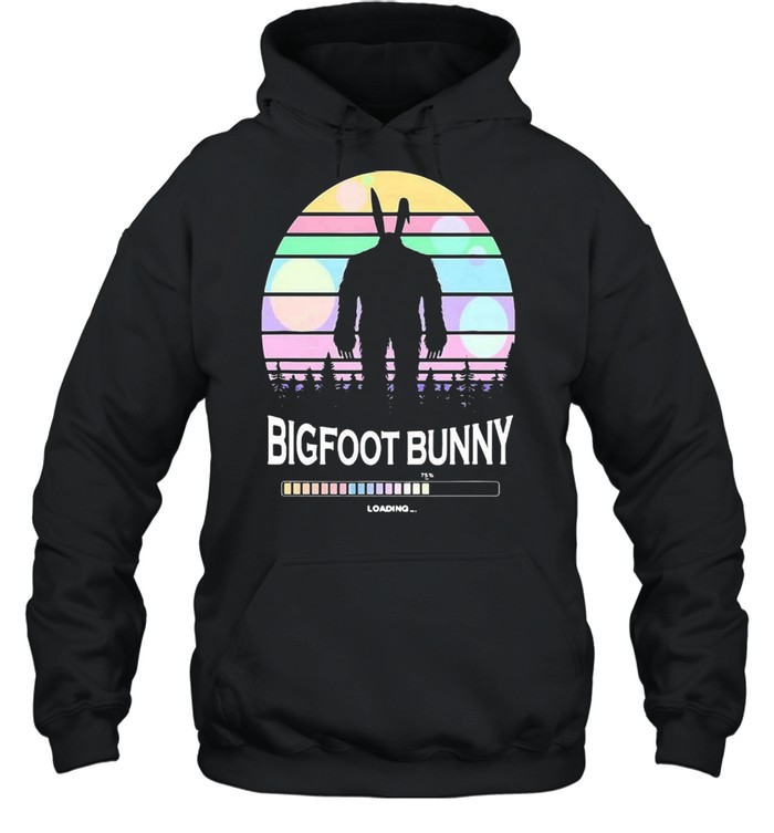 Bigfoot Bunny Vintage Retro T-shirt Unisex Hoodie