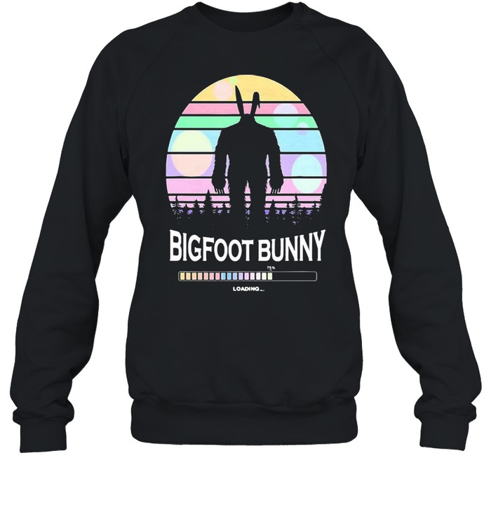 Bigfoot Bunny Vintage Retro T-shirt Unisex Sweatshirt