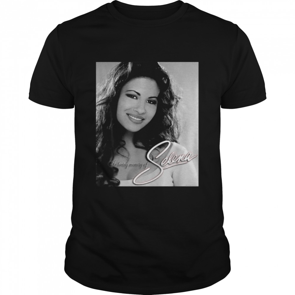 Black White Selenas Quintanilla Love Music Signature  Classic Men's T-shirt