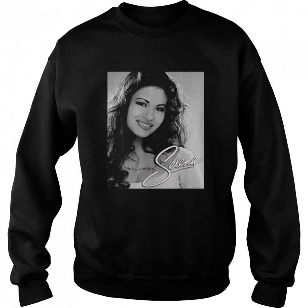 Black White Selenas Quintanilla Love Music Signature  Unisex Sweatshirt