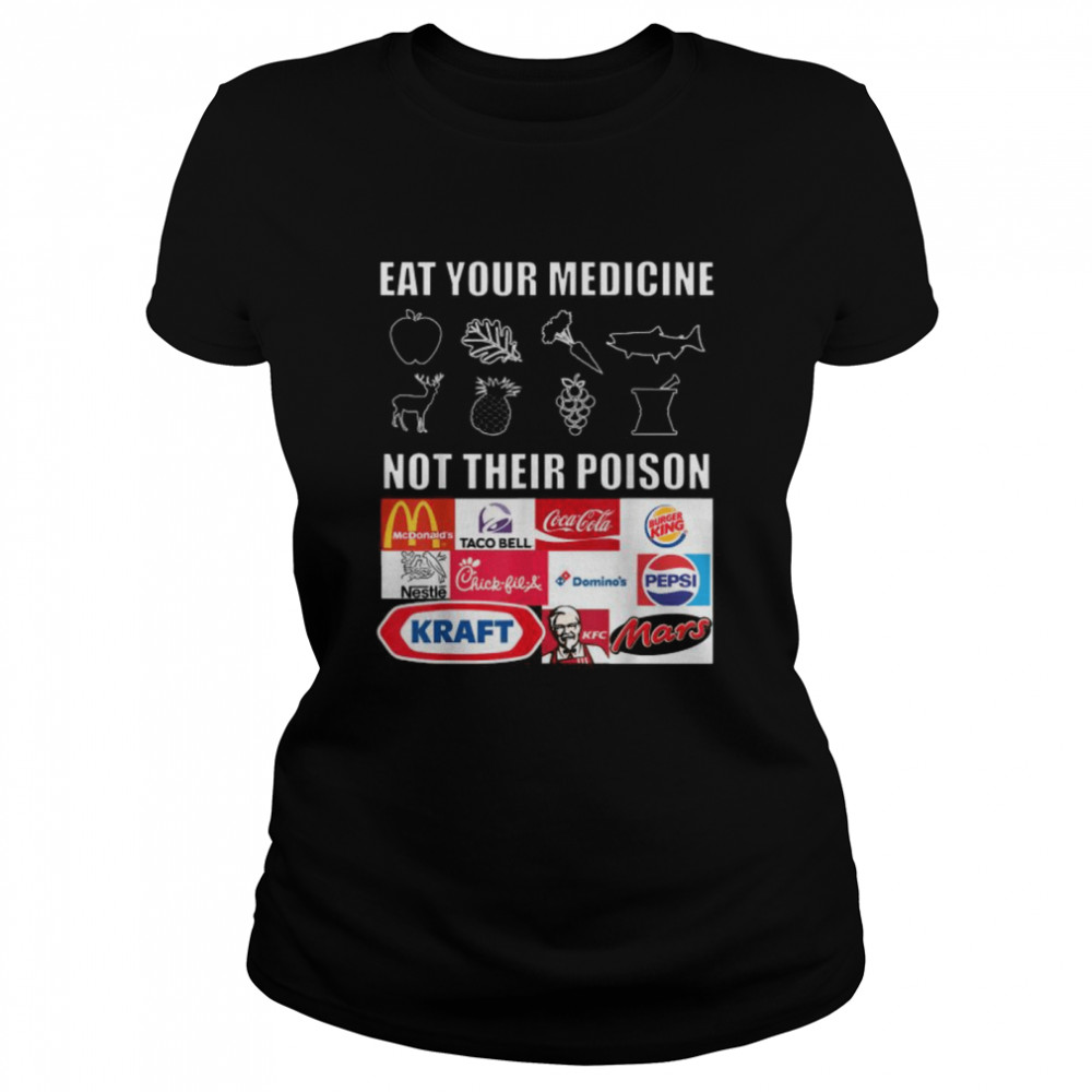 Eat Your Medicine Not Their Poison  Classic Women's T-shirt