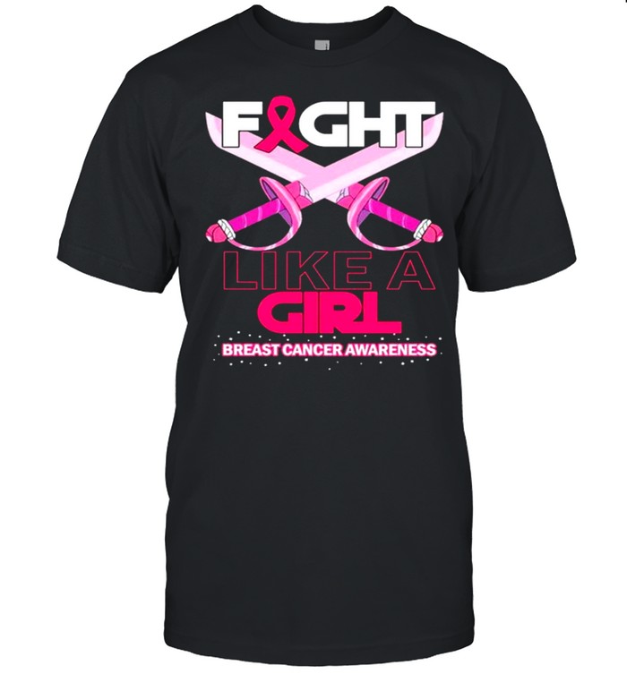 Fight Like A Girl Breast Cancer Awareness  Classic Men's T-shirt