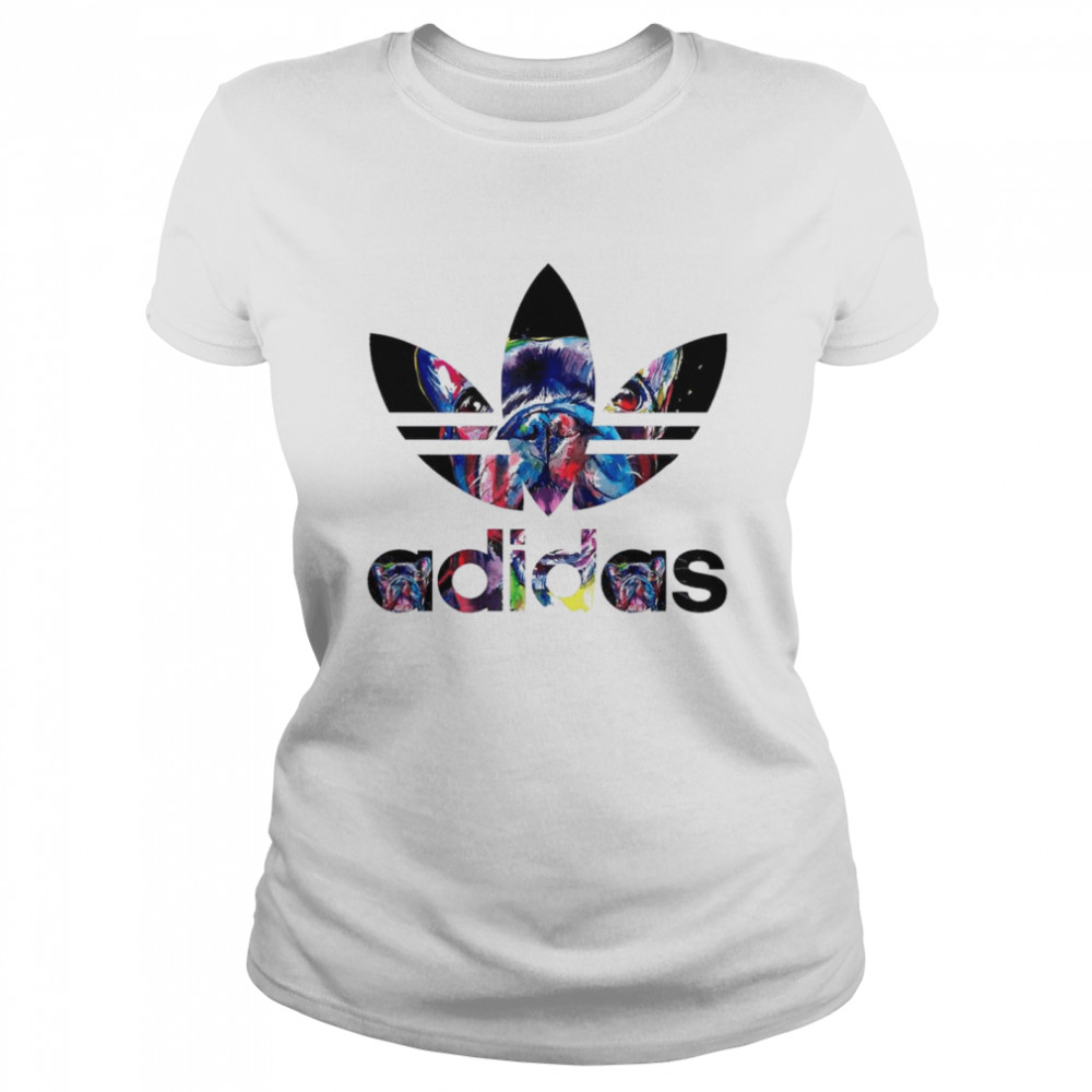 French Bulldogs With Adidas Logo shirt Classic Women's T-shirt