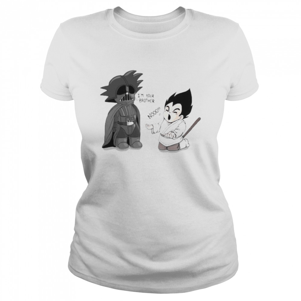 Goku From Dragon Ball Battles Against Darth Vader From Star Wars  Classic Women'S T-Shirt