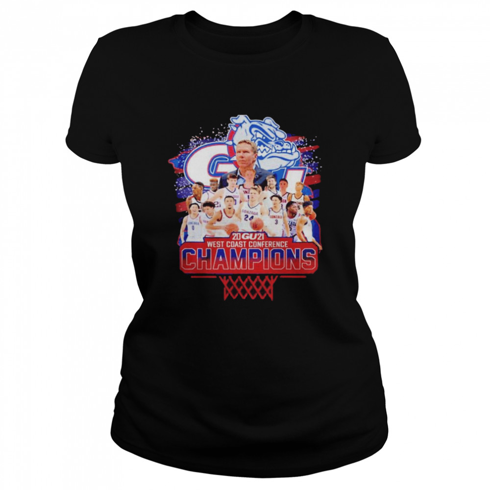 Gonzaga Bulldogs 2021 West Coast Conference Champions shirt Classic Women's T-shirt