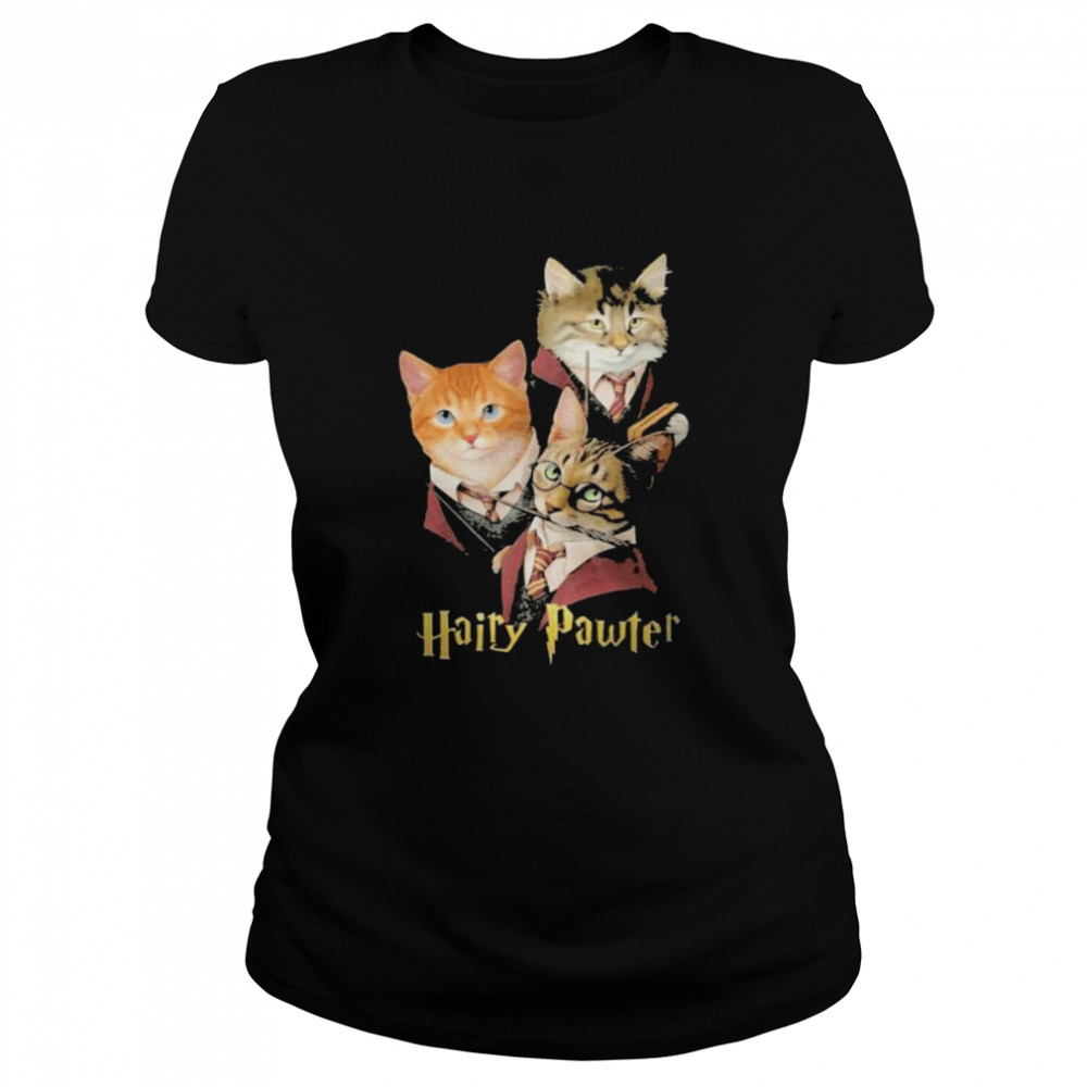 Hairy Pawter With Cats  Classic Women'S T-Shirt