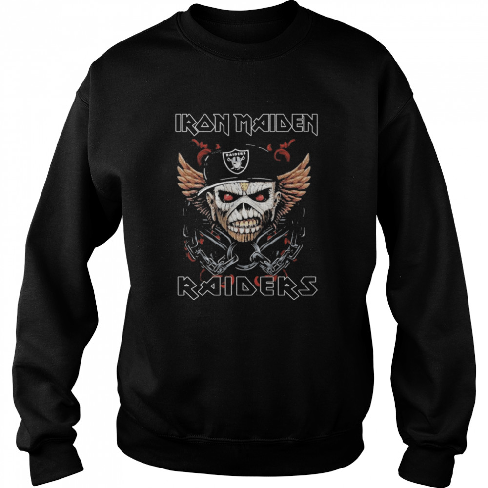 Iron Maiden Skull Oakland Raiders Shirt Unisex Sweatshirt