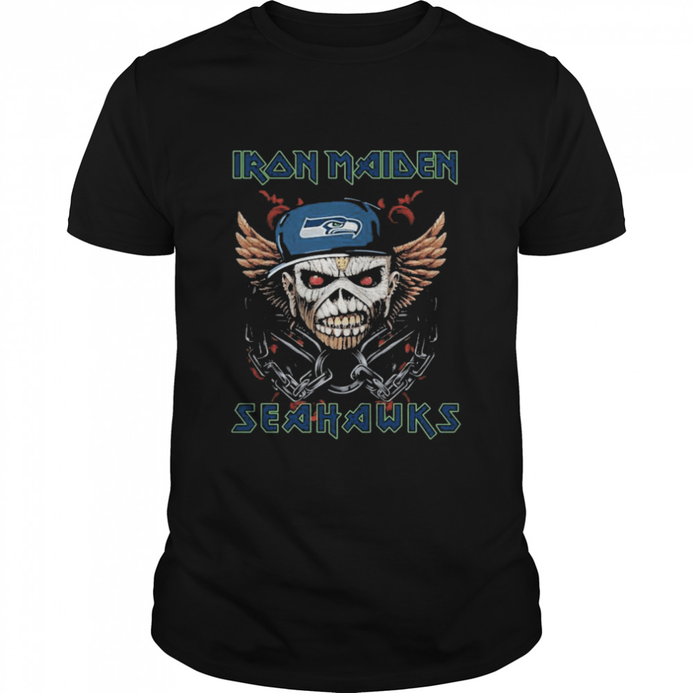 Iron Maiden Skull Seattle Seahawks shirt Classic Men's T-shirt