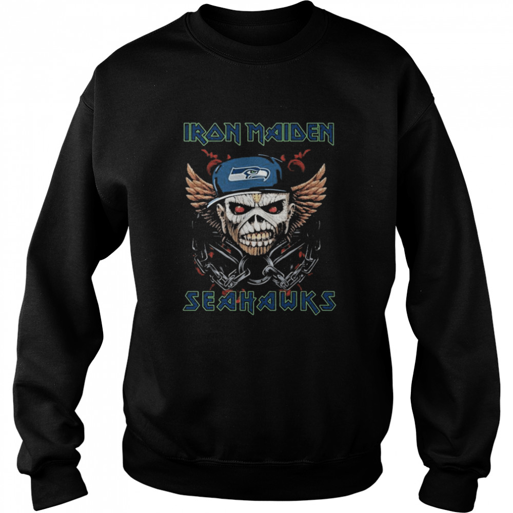 Iron Maiden Skull Seattle Seahawks shirt Unisex Sweatshirt