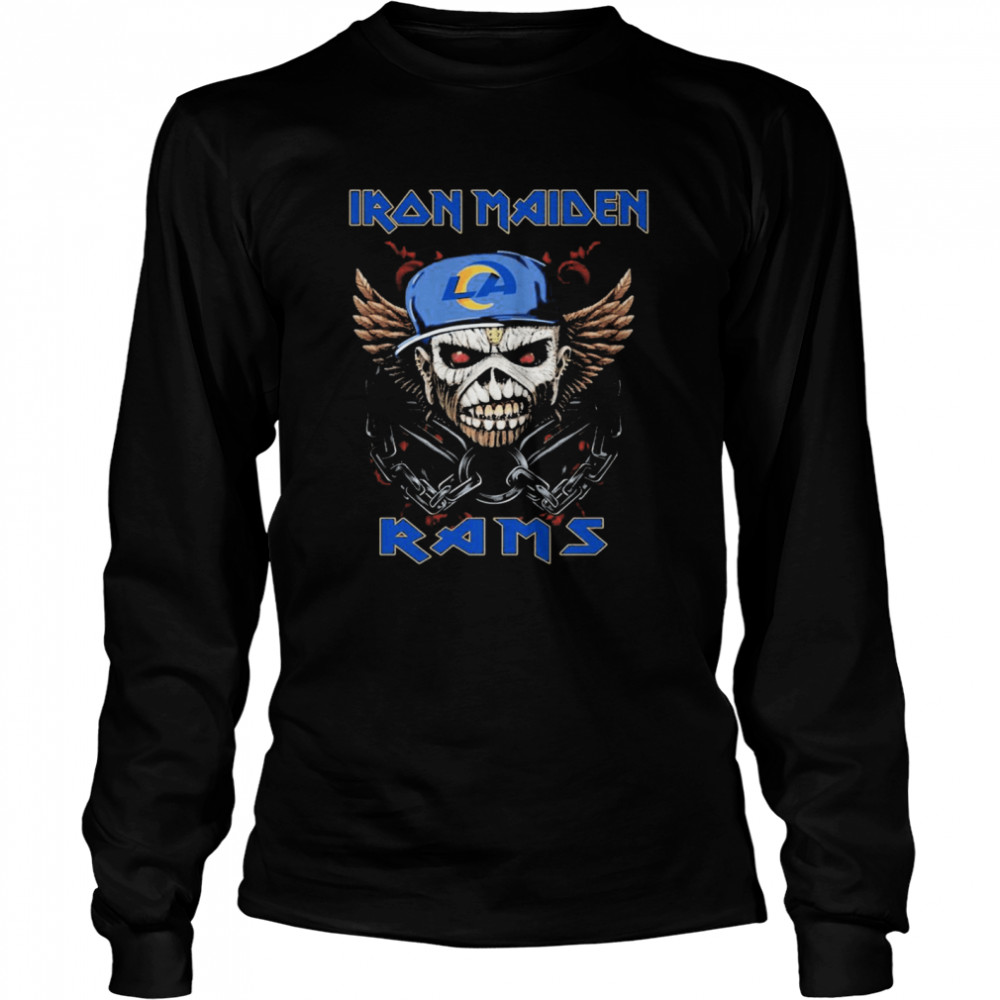 Iron Maiden Skull St. Louis Rams shirt Long Sleeved T-shirt