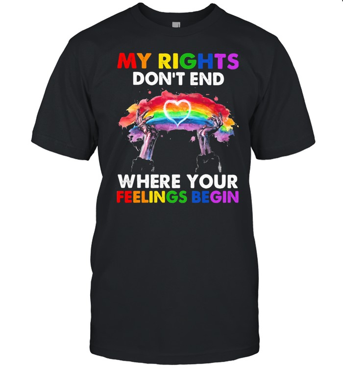 Lgbt My Rights Do Not End Where Your Feelings Begin  Classic Men's T-shirt