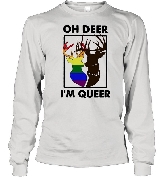 Oh Deer I Am Queer Lgbt  Long Sleeved T-Shirt