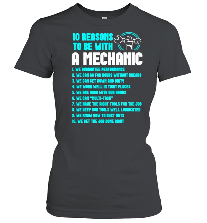 Reasons To Be A Mechanic Repairman Tech shirt Classic Women's T-shirt