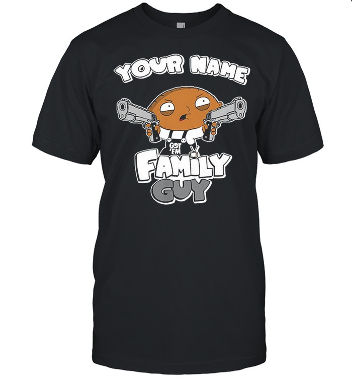 Stewie family guy customize your name shirt Classic Men's T-shirt