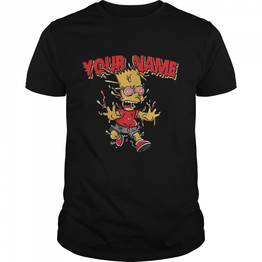 Scary stories Simpsons custom your name shirt Classic Men's T-shirt