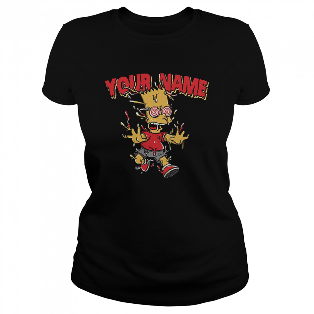 Scary stories Simpsons custom your name shirt Classic Women's T-shirt