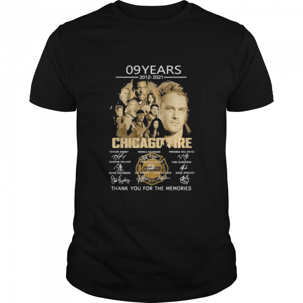 Chicagofire 09 Years 2012 2021 Thank You For The Memories Signature  Classic Men's T-shirt