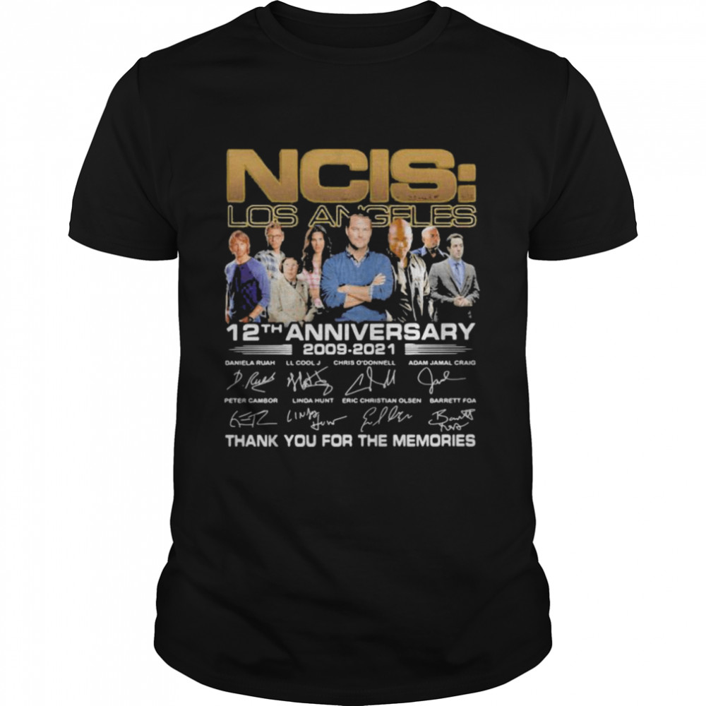 NCIS Los Angeles 12th anniversary 2009 2021 Thank You For The Memories Signature  Classic Men's T-shirt