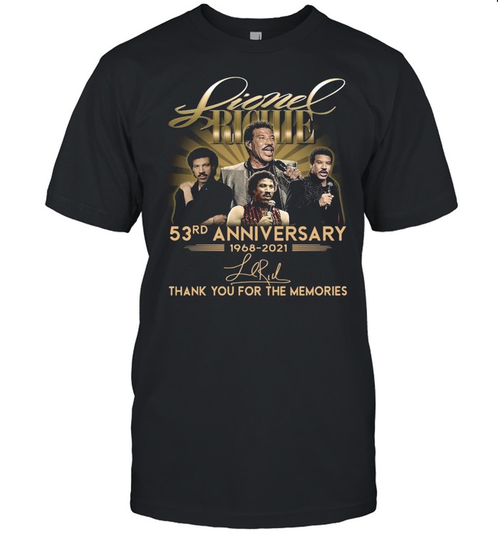 Lionel Richie 53rd Anniversary 1968 2021 Signatures Thank You shirt Classic Men's T-shirt