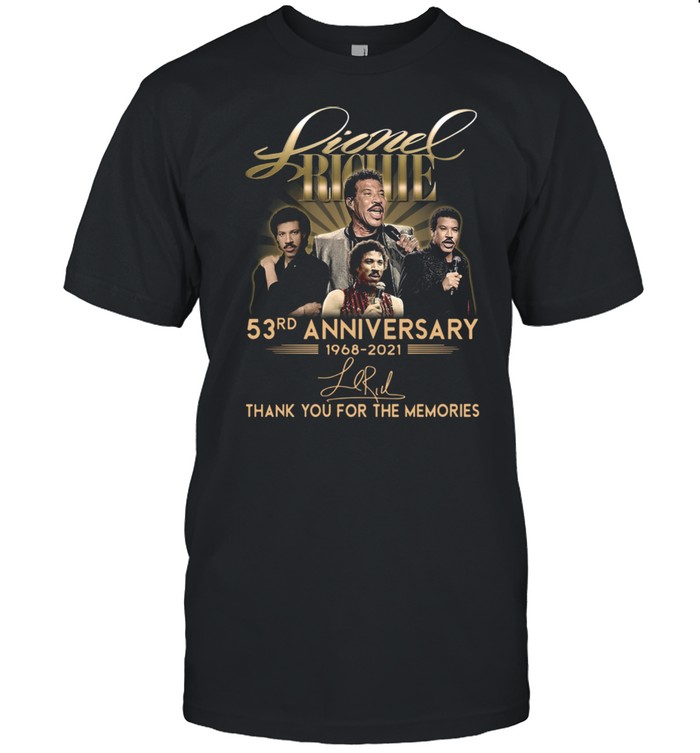 Lionel Richie 53rd anniversary 1968-2021 thank you for the memories signature shirt Classic Men's T-shirt