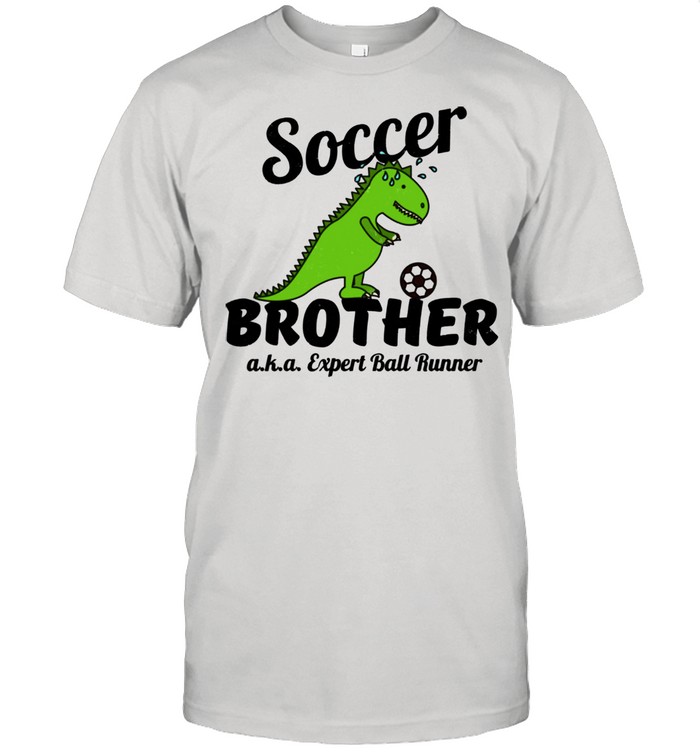 Little Brother Soccer Ball Runner Distressed shirt Classic Men's T-shirt