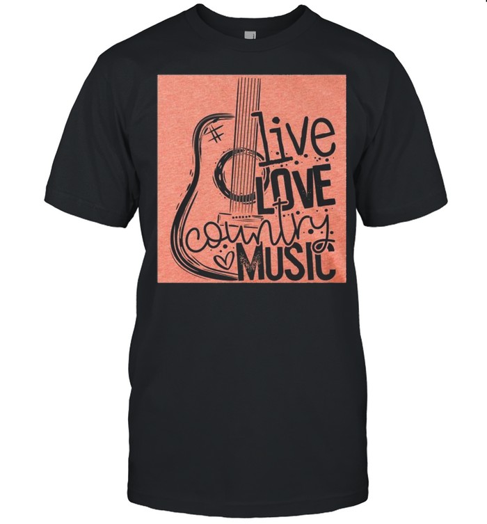 Live love country music shirt Classic Men's T-shirt