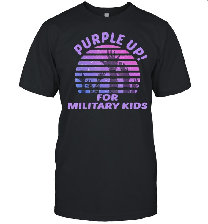 Purple Up For Military Kids Vintage shirt Classic Men's T-shirt