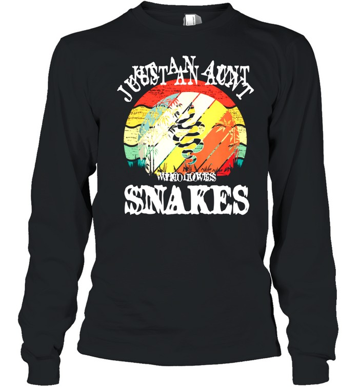 Just An Aunt Who Loves Snakes Shirt Long Sleeved T-Shirt