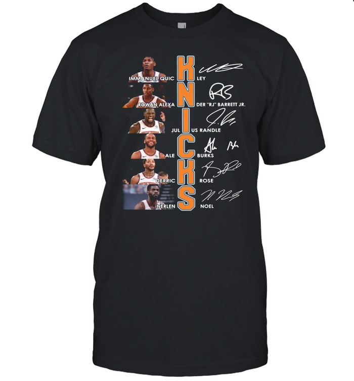 New York Knicks Team Players Signatures shirt Classic Men's T-shirt