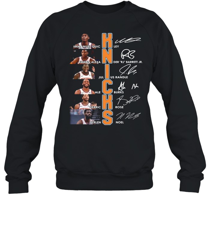 New York Knicks Team Players Signatures Shirt Unisex Sweatshirt