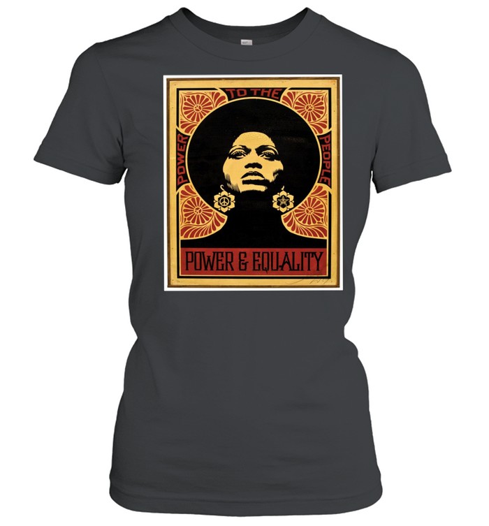 Angela Davis Power To The People Equality shirt Classic Women's T-shirt