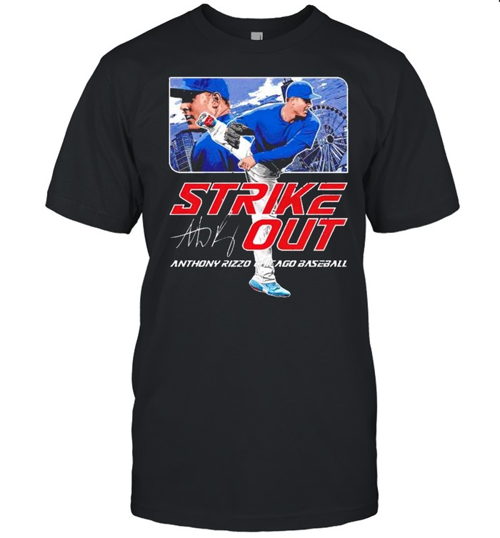 Chicago Baseball Anthony Rizzo Strikeout signature shirt Classic Men's T-shirt