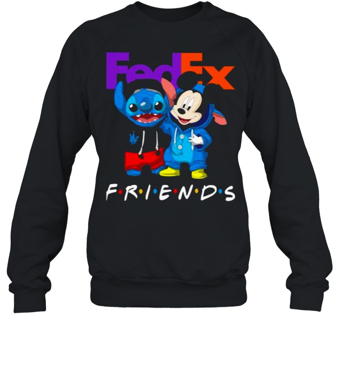 Logo Fedex Friends Stitch And Mickey  Unisex Sweatshirt