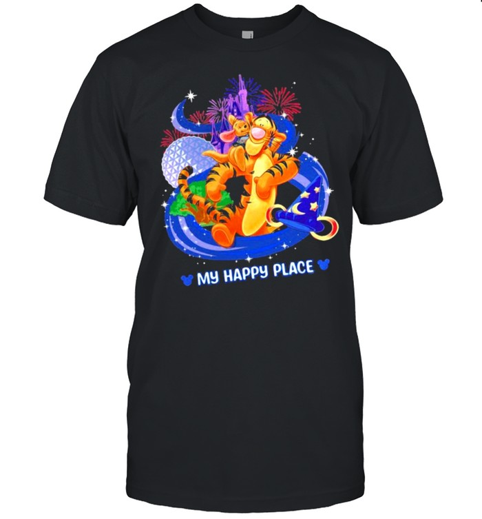 Disney tigger my happy place shirt Classic Men's T-shirt