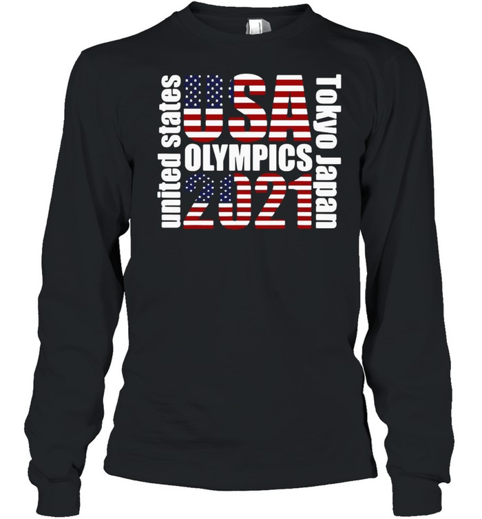 Tokyo Olympics 2021 Usa Team  Long Sleeved T-Shirt