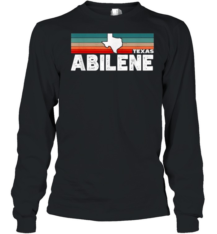 Vintage Retro Abilene Tx Tourist Native Texas State T- Long Sleeved T-Shirt